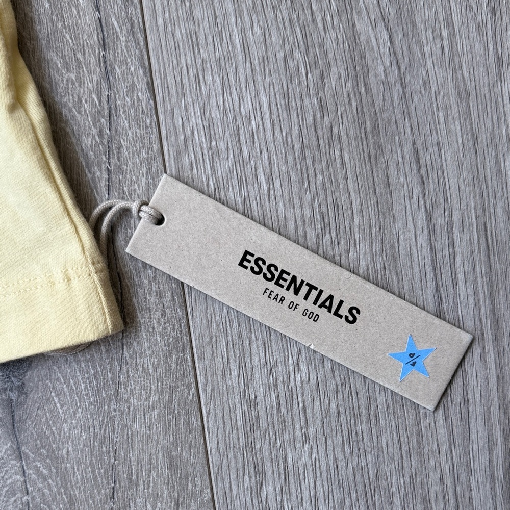 Fear of God Essentials Long-Sleeve Tee Dress 'Canary' - Picture 5 of 9